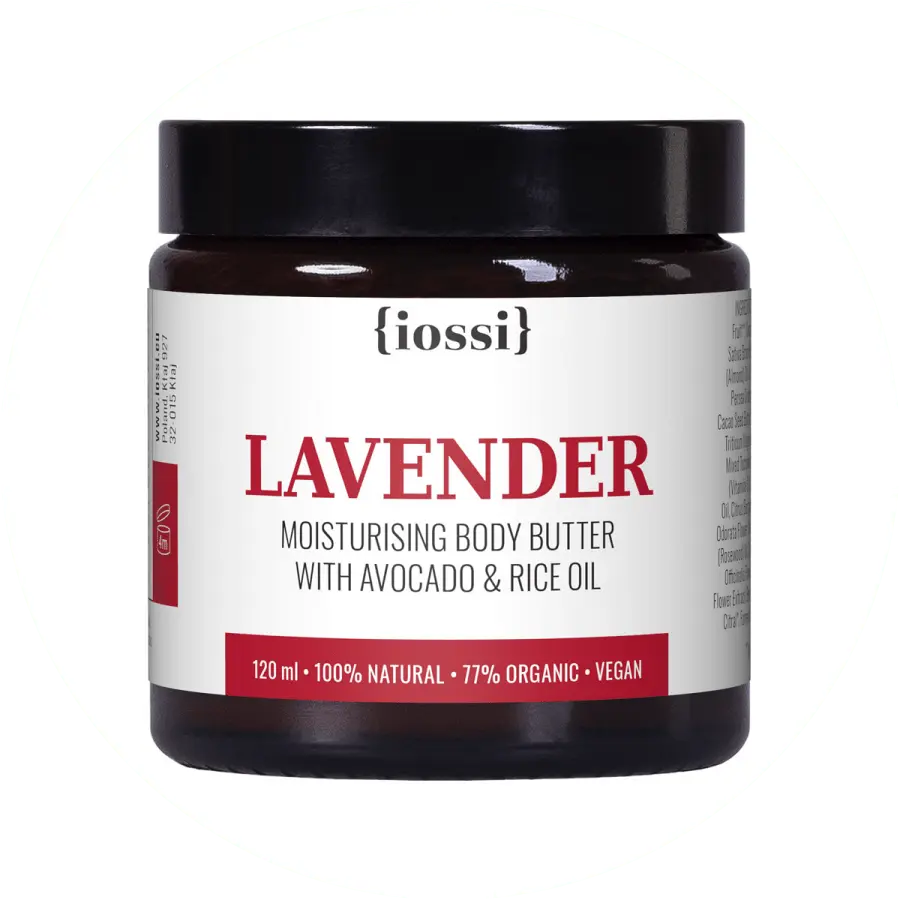 Iossi - Body Butter - Lavender Moisturising Body Butter with Avocado & Rice Oil - Lavendel Feuchtigkeits Körperbutter mit Avocado & Reisöl