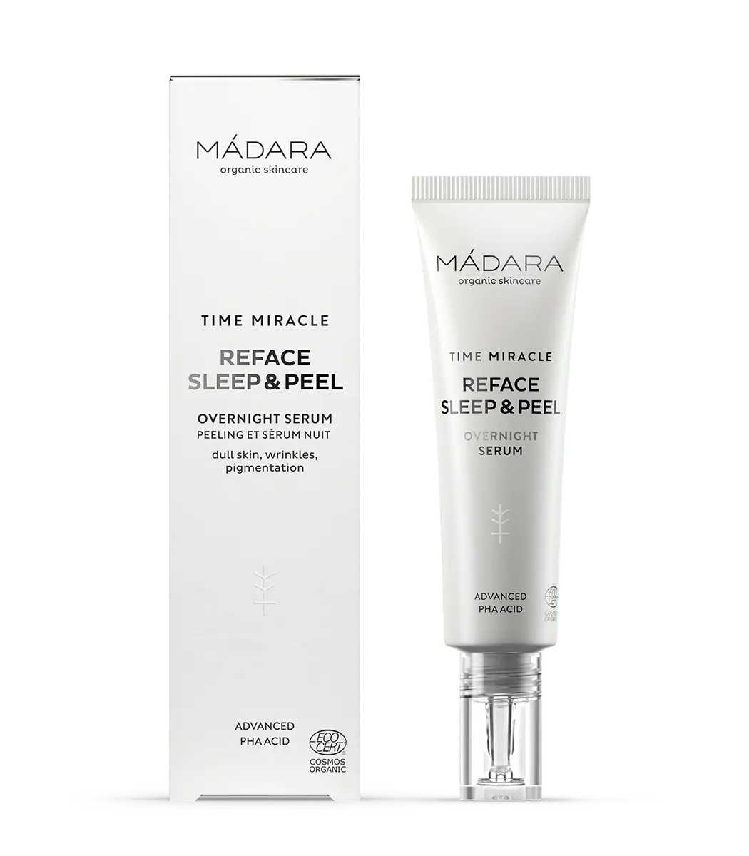 Madara Organic Skincare - Face Serum - Time Miracle Reface Sleep & Peel Nachtserum