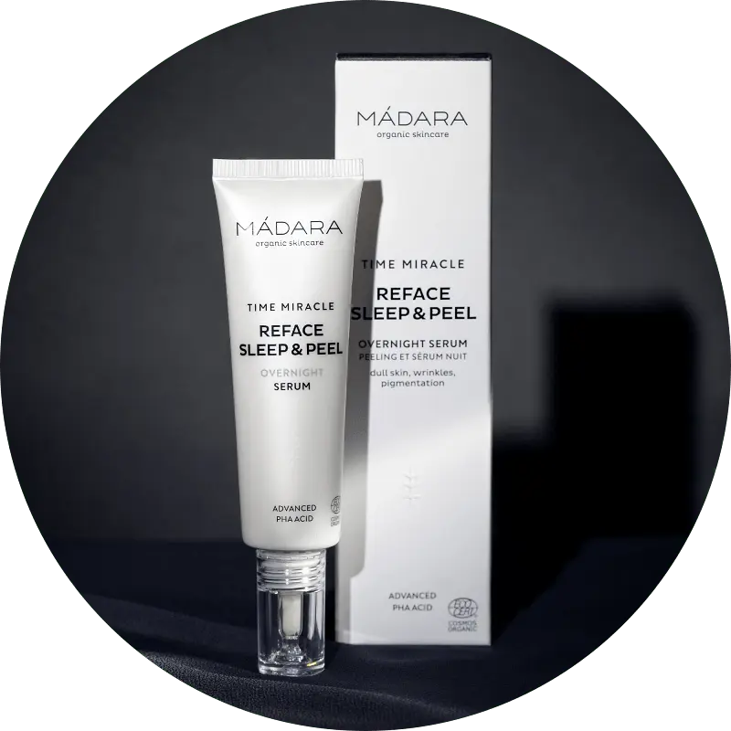 Madara Organic Skincare - Face Serum - Time Miracle Reface Sleep & Peel Nachtserum